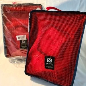 Neiman Marcus 3 Pc Nylon Packing Cube Set